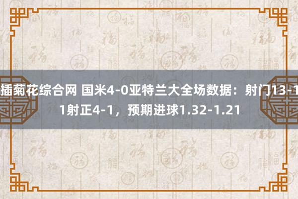 插菊花综合网 国米4-0亚特兰大全场数据：射门13-11射正4-1，预期进球1.32-1.21