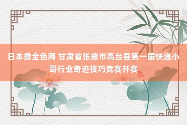 日本撸全色网 甘肃省张掖市高台县第一届快递小哥行业奇迹技巧竞赛开赛