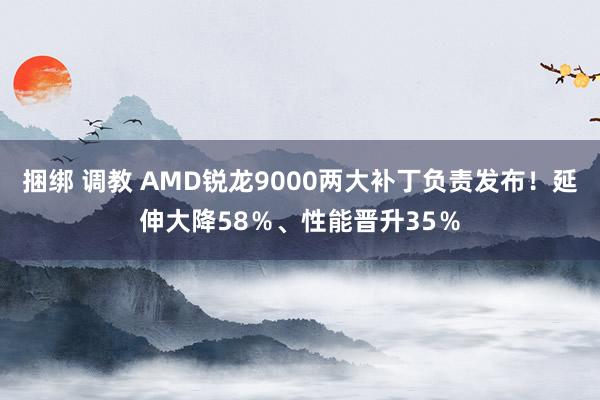 捆绑 调教 AMD锐龙9000两大补丁负责发布！延伸大降58％、性能晋升35％