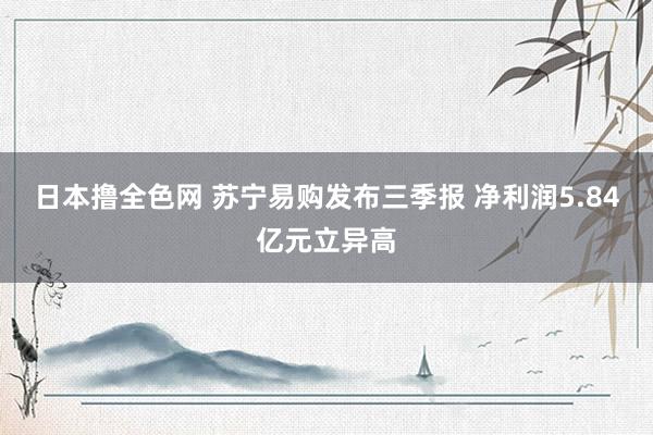 日本撸全色网 苏宁易购发布三季报 净利润5.84亿元立异高