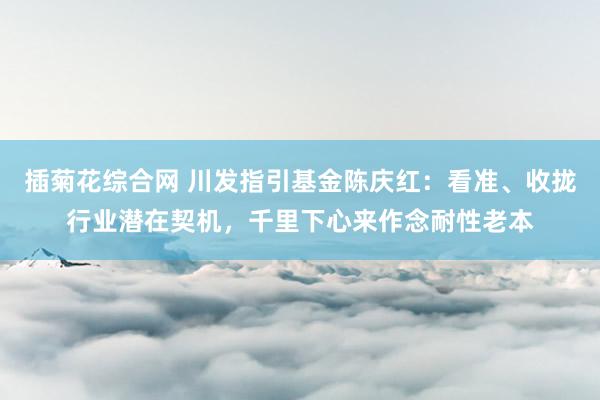 插菊花综合网 川发指引基金陈庆红：看准、收拢行业潜在契机，千里下心来作念耐性老本