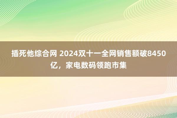 插死他综合网 2024双十一全网销售额破8450亿，家电数码领跑市集