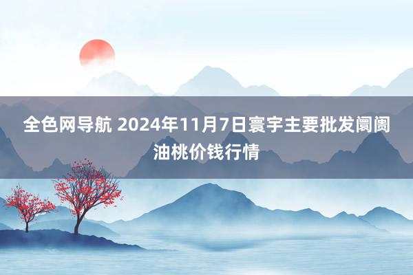 全色网导航 2024年11月7日寰宇主要批发阛阓油桃价钱行情